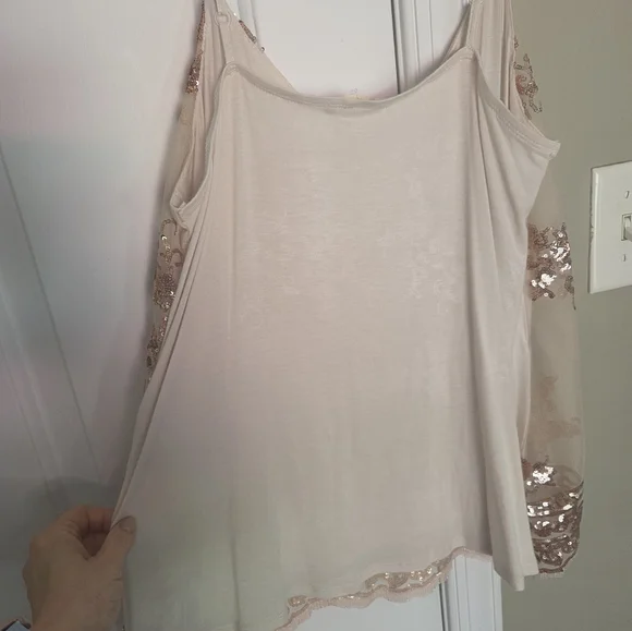 About A Girl Pink Embellished Sleeveless Camisole - Picture 6 of 7